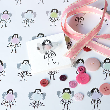 Gift wrap and tag - Fairies