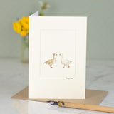 Greylag Geese greetings card