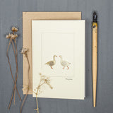 Greylag Geese greetings card