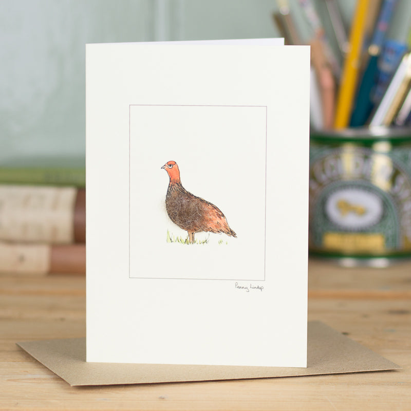 Grouse greetings card