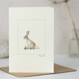 Hare greetings card