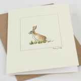 Hare greetings card