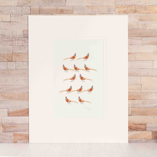 Pheasants Limited Edition Print