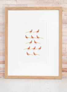 Pheasants Limited Edition Print