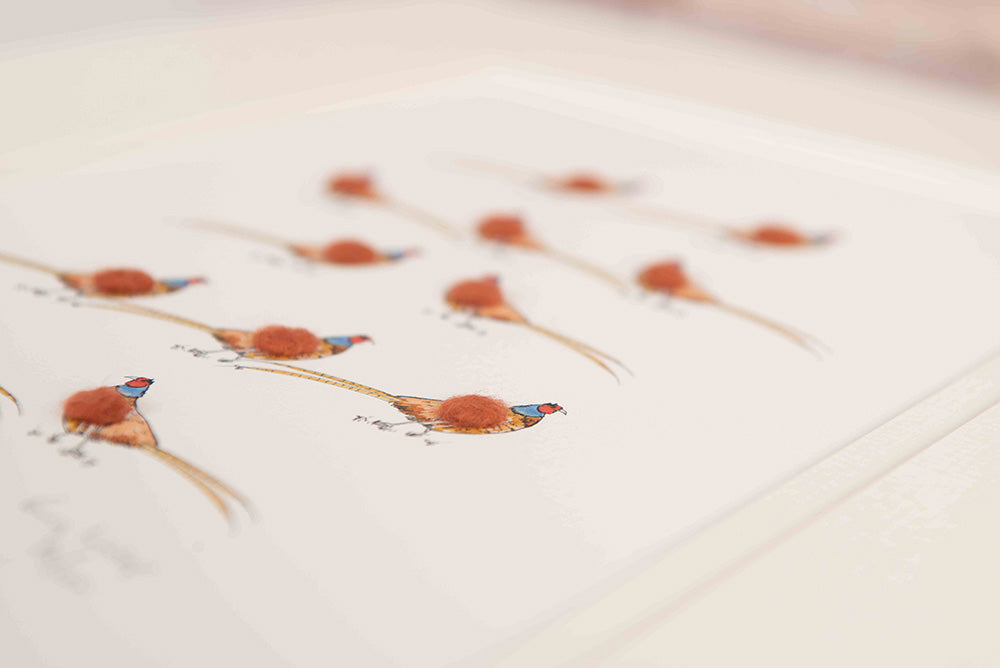 Pheasants Limited Edition Print