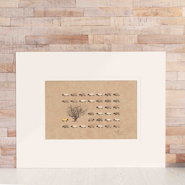 Sheep Limited Edition Print - A Touch of Yellow