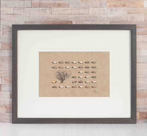 Sheep Limited Edition Print - A Touch of Yellow