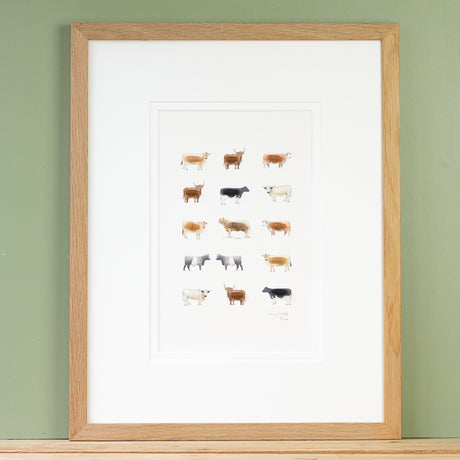 Cows Limited Edition Print, 15 Cows