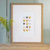Bantams & Buff Orpington Hens Limited Edition Print