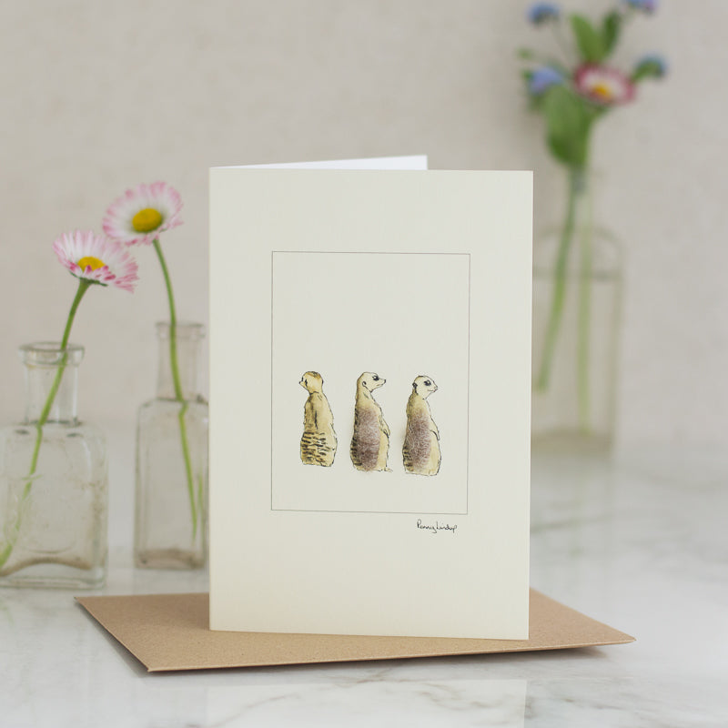 Meerkat greetings card