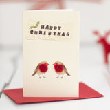 Robins mini Christmas cards - Pack of 4