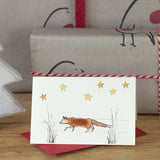 Fox under the stars Mini Christmas Card - Pack of 4