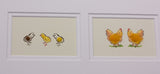 Framed Gift Cards - Chickens