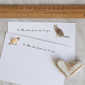 Cat Notecards, Boxed set of 10