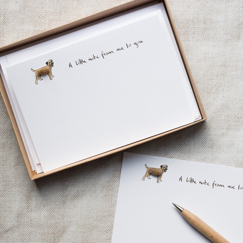 Border Terrier Notecards, Boxed set of 10