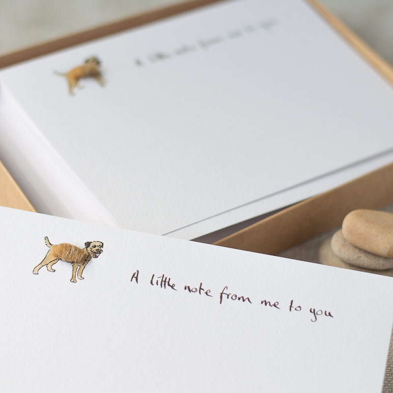 Border Terrier Notecards, Boxed set of 10