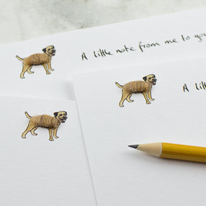 Border Terrier Notecards, Boxed set of 10