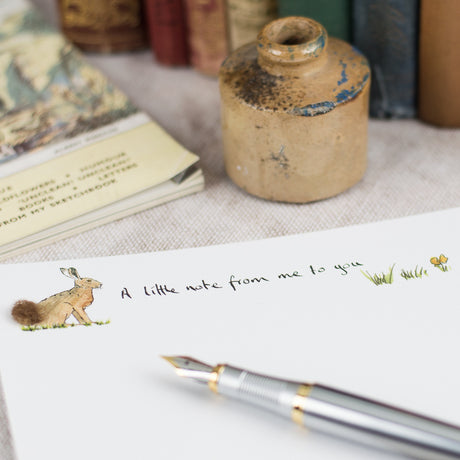 Hare Notecards, Boxed set of 10