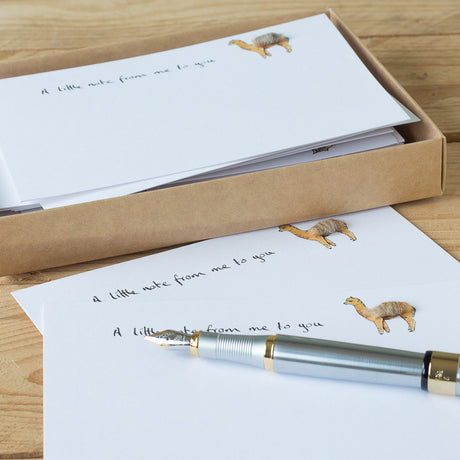 Alpaca Notecards, Boxed set of 10