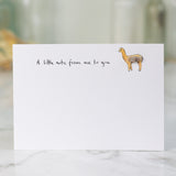 Alpaca Notecards, Boxed set of 10