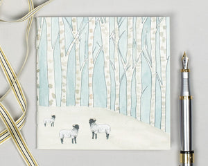 Winter Woodland Animal Notebook - Sheep