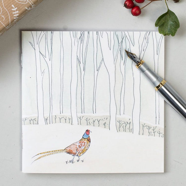 Winter Woodland Animal Notebook - Pheasant