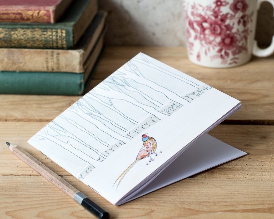 Winter Woodland Animal Notebook - Pheasant