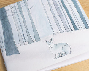 Winter Woodland Animal Notebook - Hare