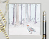 Winter Woodland Animal Notebook - Partridge