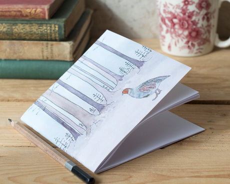 Winter Woodland Animal Notebook - Partridge