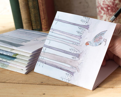Winter Woodland Animal Notebook - Partridge