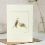 Otter greetings card