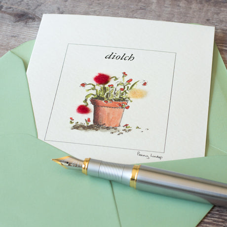 Welsh Thank You Card