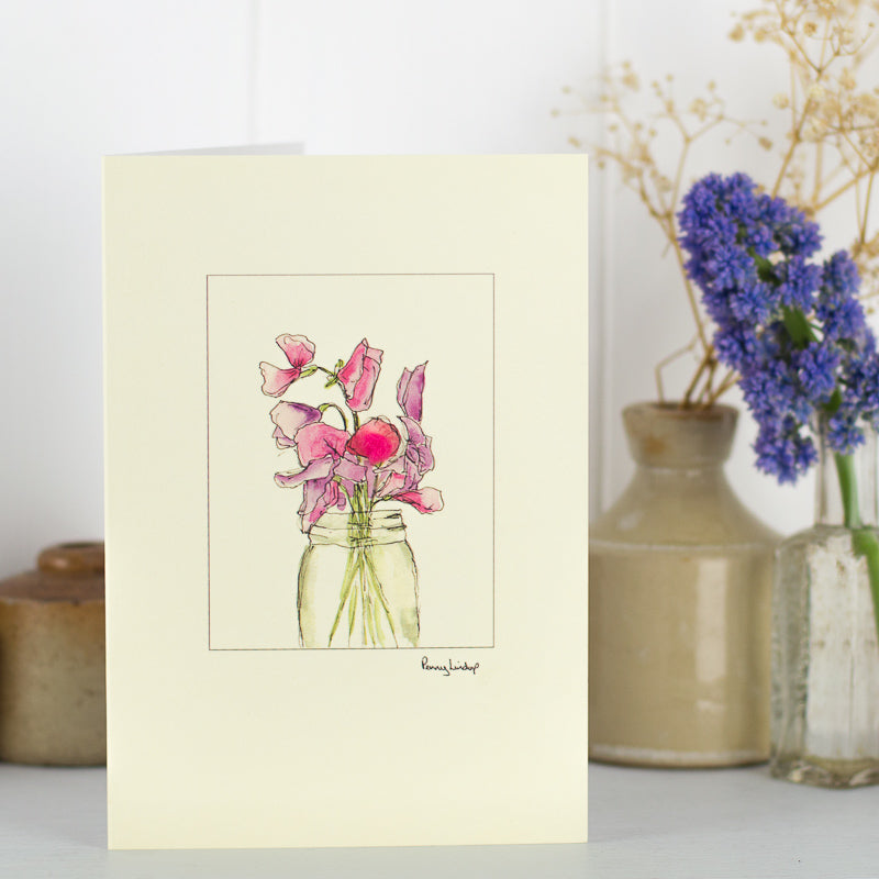 Sweet Peas card