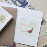 Pheasant Card - in a landscape