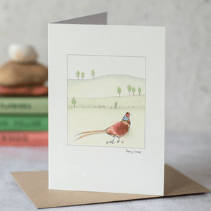 Pheasant Card - in a landscape