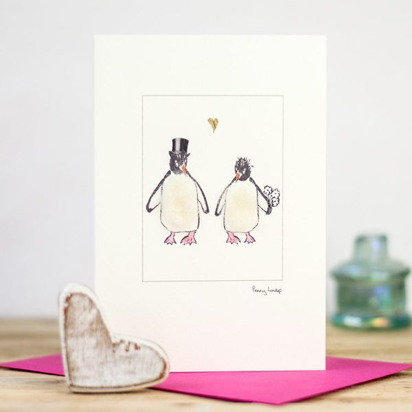 Penguin Wedding card