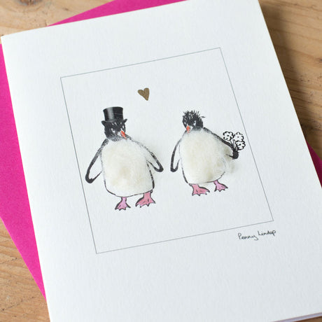 Penguin Wedding card