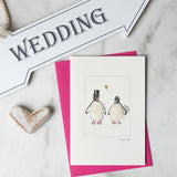 Penguin Wedding card