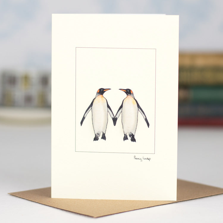 Penguins greetings card