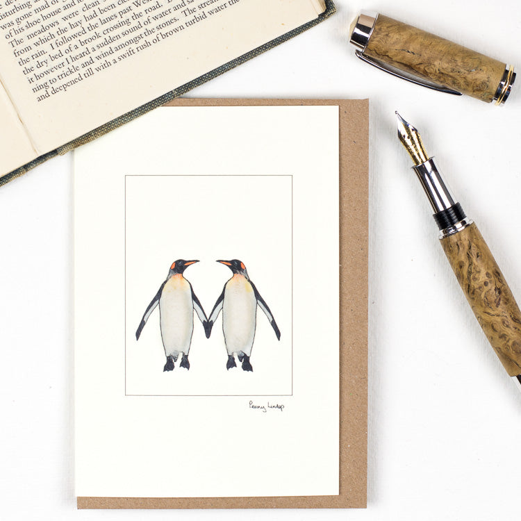 Penguins greetings card