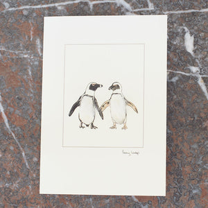 Jackass Penguins greetings card