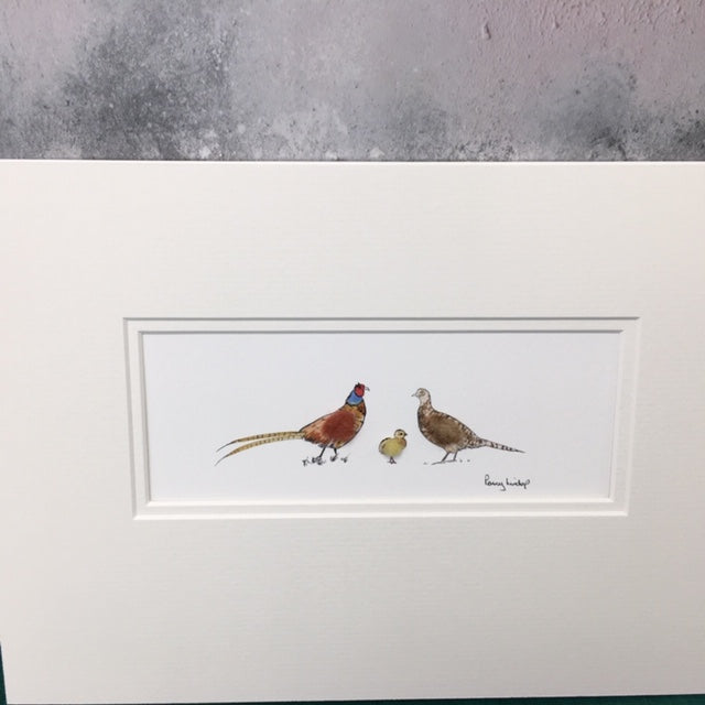 Pheasant family bespoke print