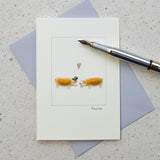 Pig Wedding greetings card