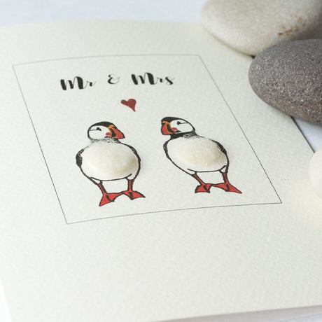 Puffin Mr & Mrs card