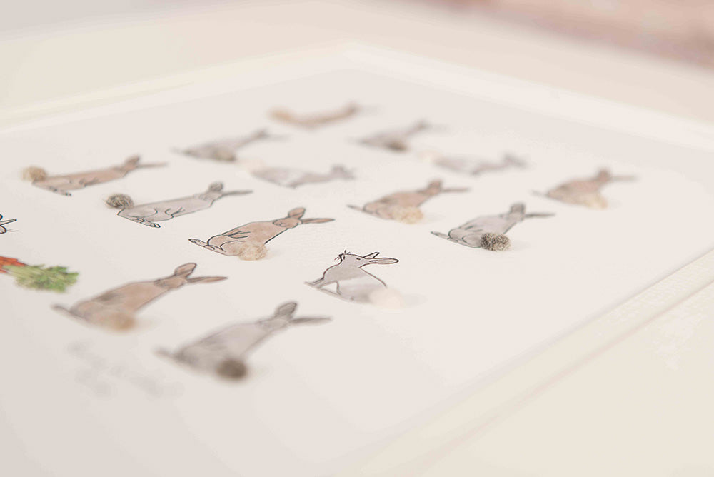 Rabbits and Carrots Limited Edition Print