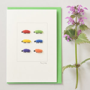 Bright Sheep greetings card