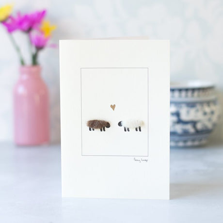 Sheep in Love card