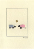 Sheep in Love greetings card