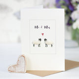 Norfolk Horn Sheep Mr & Mrs card